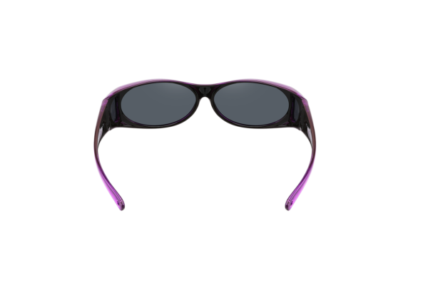 FO01R - Small Shaded Sunglasses w/ Rhinestones - Fit Over Eyewear - Image 6