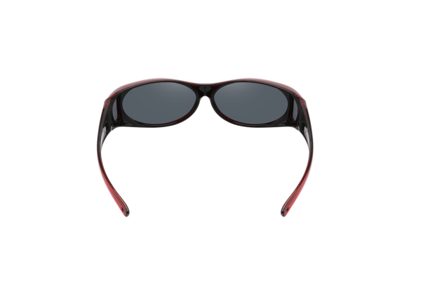 FO01R - Small Shaded Sunglasses w/ Rhinestones - Fit Over Eyewear - Image 9