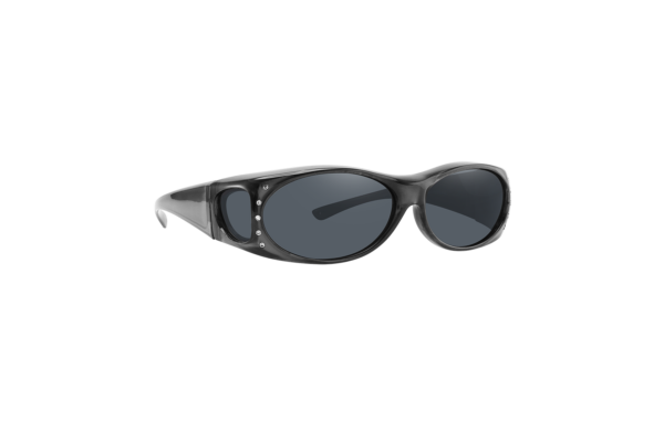 FO01R - Small Shaded Sunglasses w/ Rhinestones - Fit Over Eyewear - Image 11